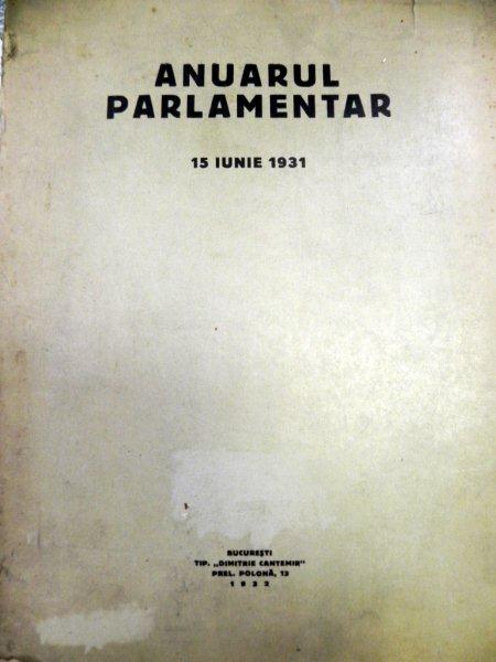 Anuarul parlamentar 15 iunie 1931