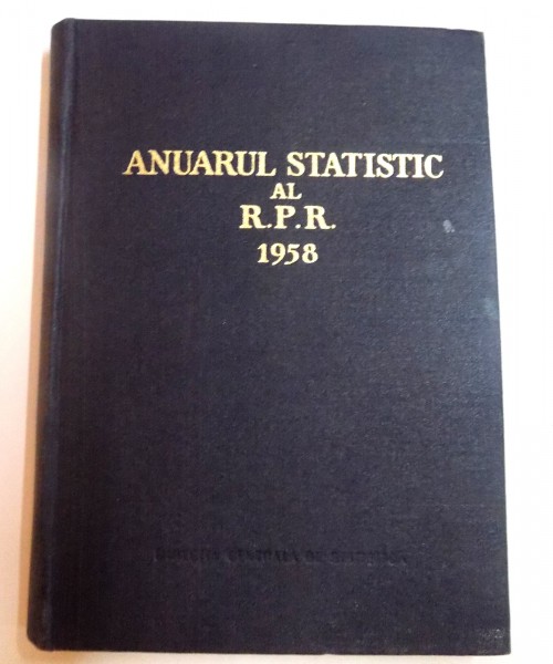 ANUARUL STATISTIC AL R.P.R 1958