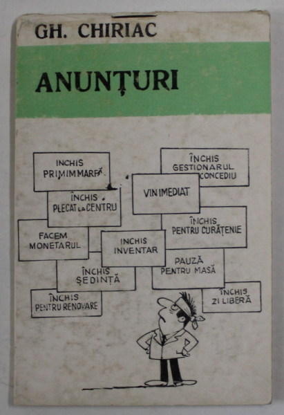 ANUNTURI  ! MINIALBUM DE CARICATURI de GH. CHIRIAC  , ANII ' 70