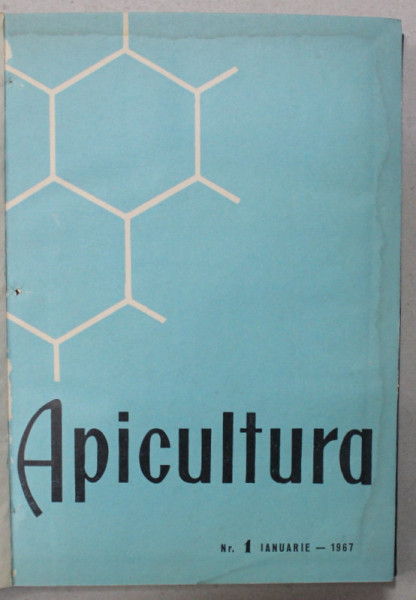 APICULTURA IN ROMANIA , REVISTA LUNARA DE STIINTA SI PRACTICA APICOLA ...ANUL XX  , COLEGAT DE 12 NUMERE , IANUARIE - DECEMBRIE , 1967