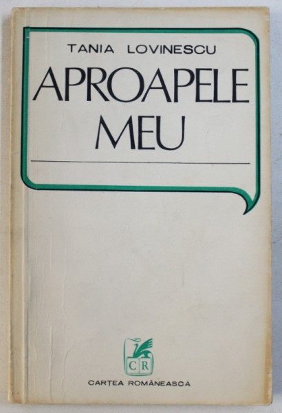 APROAPELE MEU de TANIA LOVINESCU , 1979