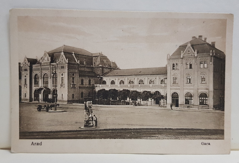 ARAD , GARA , CARTE POSTALA ILUSTRATA , MONOCROMA, 1926