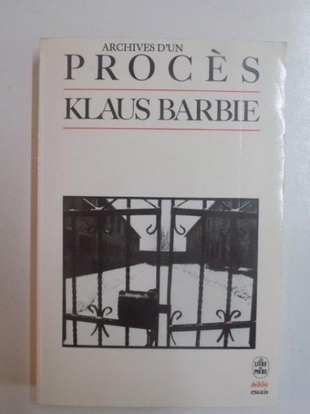 ARCHIVES D'UN PROCES par KLAUS BARBIE , 1986