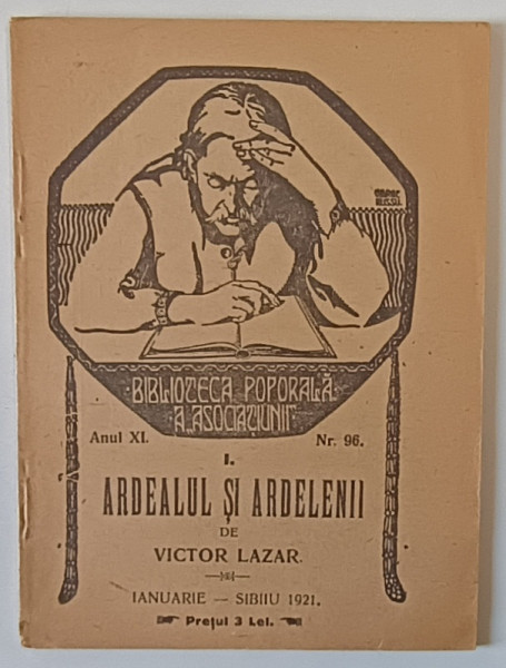 ARDEALUL SI ARDELENII de VICTOR LAZAR , 1921