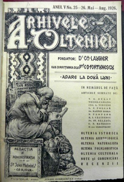 ARHIVELE OLTENIEI, ANUL V, NR. 25-26, MAI-AUGUST 1926
