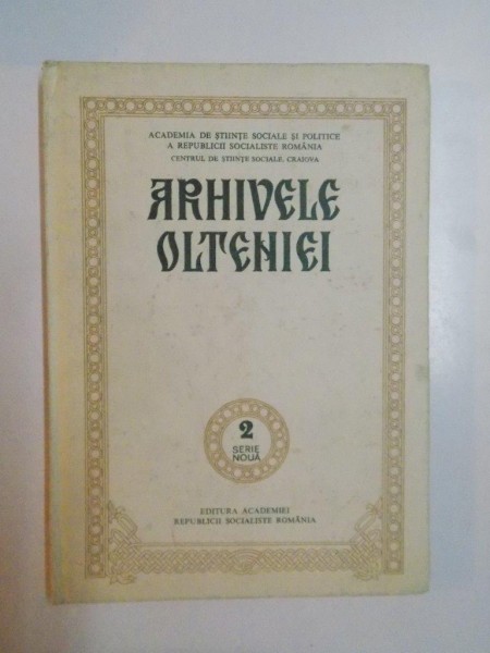 ARHIVELE OLTENIEI , 1983