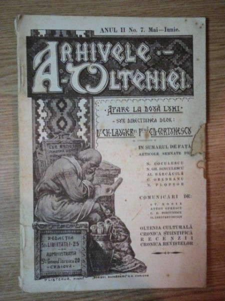 ARHIVELE OLTENIEI, ANUL II, NR. 7 MAI-IUNIE 1923
