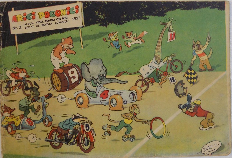 ARICI POGONICI - ALBUM VESEL PENTRU CEI MICI EDITAT DE REVISTA " LUMINITA " , NR. 2 / 1957