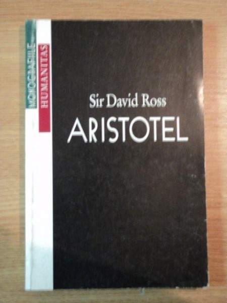 ARISTOTEL de SIR DAVID ROSS  1998
