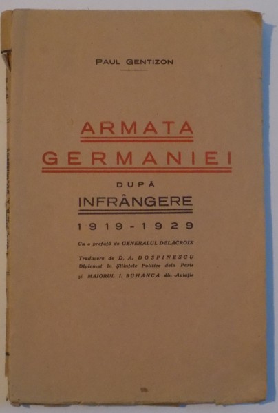 ARMATA GERMANIEI DUPA INFRANGERE 1919-1929