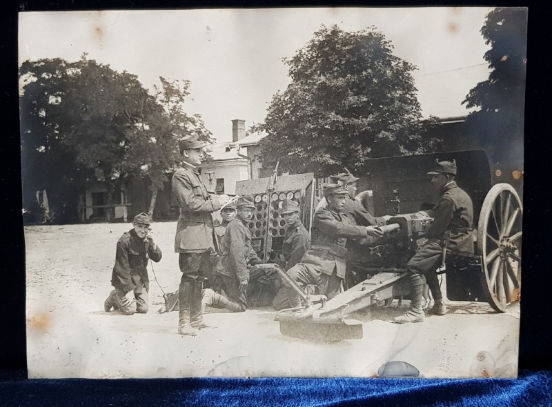 ARMATA ROMANA , ARTILERIE - FOTOGRAFIE ORIGINALA , INCEPUTUL SECOLULUI XX (3)