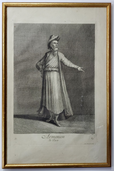 Armean din Persia - P. Rochefort, Gravura, 1714
