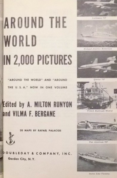 AROUND THE WORLD IN 2000 PICTURES de A. MILTON RUNYON , 1959