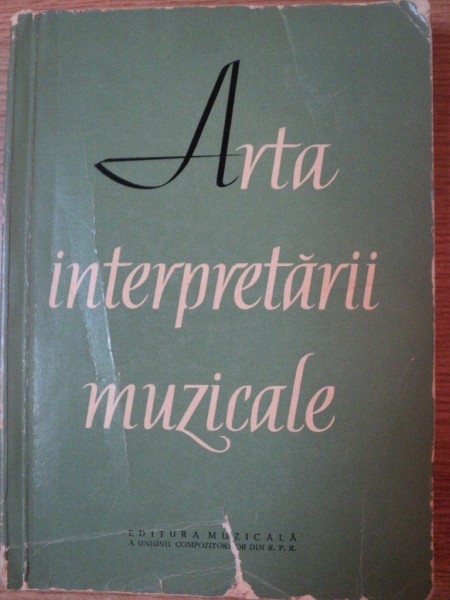 ARTA INTERPRETARII MUZICALE , 1960