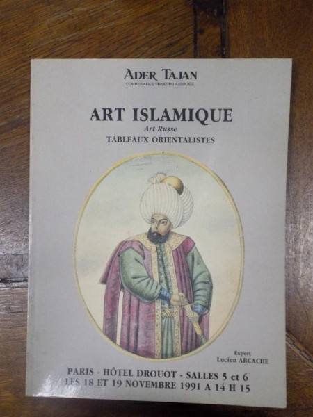 Arta islamica, arta rusa, tablouri orientale, catalog Drouot 19 Noembrie 1991
