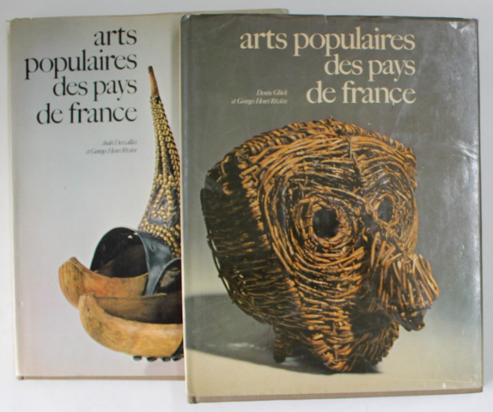 ARTS POPULAIRES DES PAYS DE FRANCE , par ANDRE DESVALLEES et GEORGES HENRI RIVIERE / DENISE GLUCK et GEORGES HENRI RIVIERE , DEUX VOLUMES , 1975- 1976