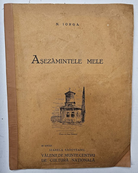 ASEZAMINTELE MELE de N. IORGA , 1930