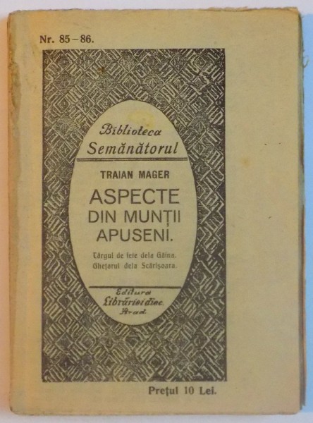 ASPECTE DIN MUNTII APUSENI , NR. 85-86 , 1925