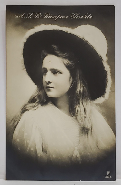 A.S.R. PRINICPESA ELISABETA , FOTO. LEIPZIG , TIP CARTE POSTALA , INCEPUTUL SEC. XX