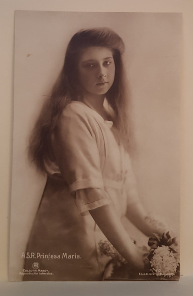A.S.R. PRINTESA MARIA , FOTOGRAFIE TIP CARTE POSTALA , COLECTIA MANDY , INCEPUTUL SECOLULUI XX