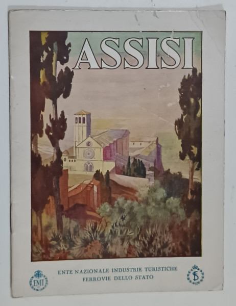 ASSISI , PLIANT DE PREZENTARE CU TEXT IN LIMBA GERMANA , PERIOADA INTERBELICA
