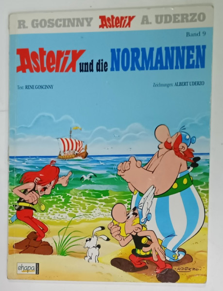 ASTERIX UND DIE NORMANNEN  , BENZI DESENATE CU TEXT IN LIMBA  GERMANA , von RENE GOSCINNY , zeichnungen  ALBERT  UDERZO , 2008