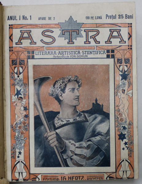 ASTRA LITERARA STIINTIFICA BILUNARA ,  ANUL I , NUMERELE 1 -15 , 3 VOLUME , 1915