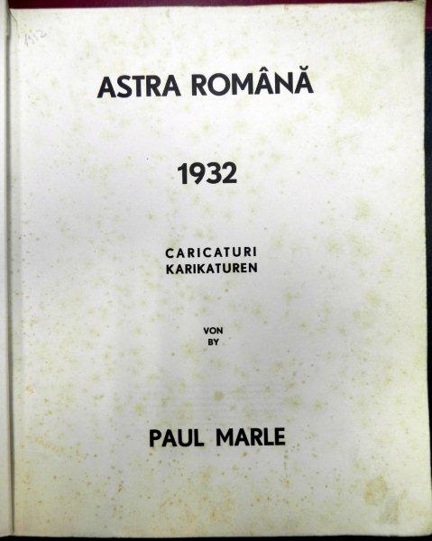 Astra romana 1932 Caricaturi  Paul Marle 