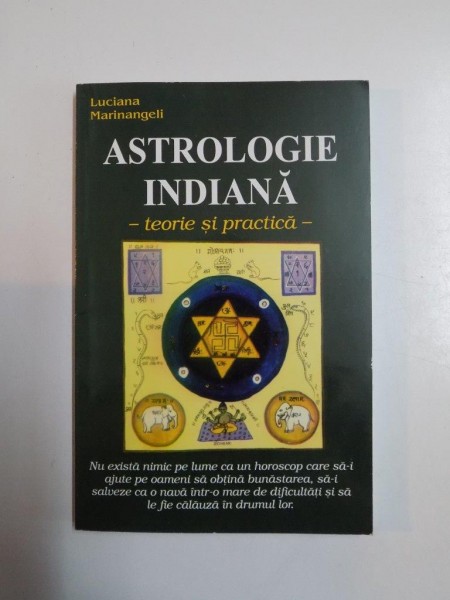 ASTROLOGIE INDIANA,TEORIE SI PRACTICA de LUCIANA MARINANGELI 1983