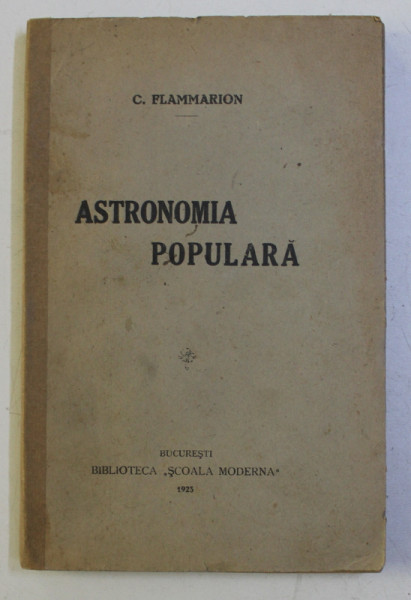 ASTRONOMIA POPULARA de C. FLAMMARION, 1923