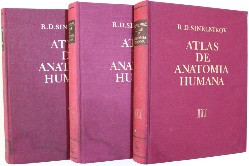 ATLAS DE ANATOMIA HUMANA(SPANIOLA)3 VOL.-R.D.SINELNIKOV