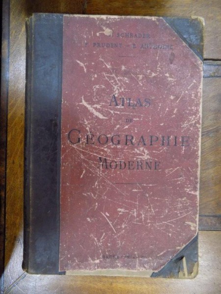 Atlas de geographie moderne, Paris 1901