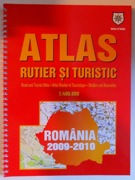 ATLAS RUTIER SI TURISTIC scara 1: 400.000 ROMANIA 2009 - 2010