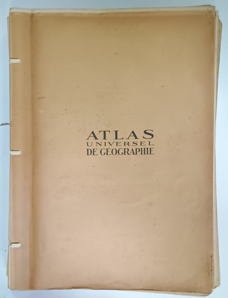 ATLAS UNIVERSEL DE GEOGRAPHIE par VIVIEN DE SAINT MARTIN et SCHRADER , 80 CARTES GRAVEES SUR CUIVRE ET TIREES EN LITOGRAPHIE , 1923