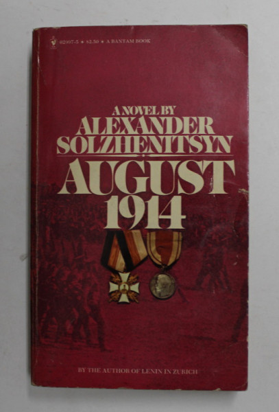 AUGUST 1914 , a novel by ALEXANDER SOLZHENITSYN , 1974, MIC DEFECT LA COPERTA
