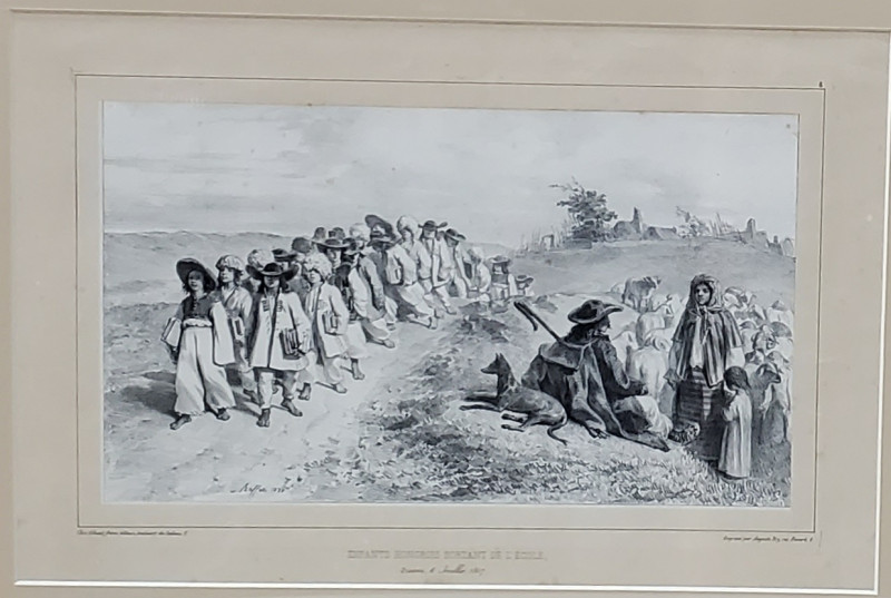 Auguste Raffet (1804-1860) - Enfants hongrois sortant de l'école, Orsova, 8 juillet 1837