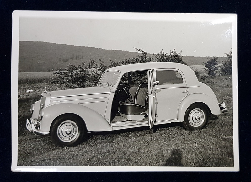 AUTOMOBIL DE EPOCA , MARCA MERCEDES , FOTOGRAFIE DE RECLAMA , TIP CARTE POSTALA , MONOCROMA, NECIRCULATA , PERIOADA INTERBELICA