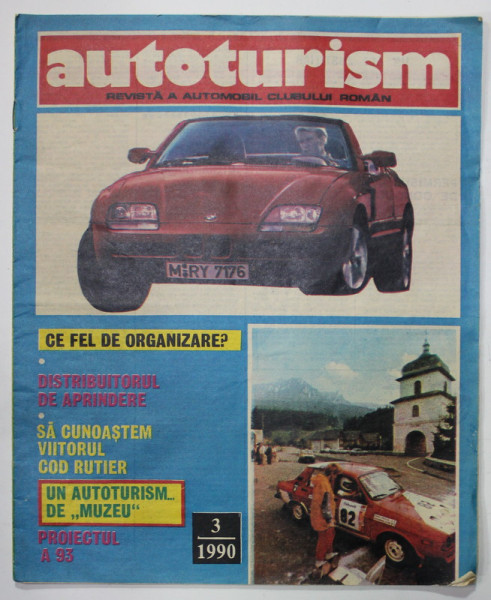 AUTOMOBILISM , REVISTA  A  AUTOMOBIL CLUBULUI ROMAN , NR. 3 , 1990
