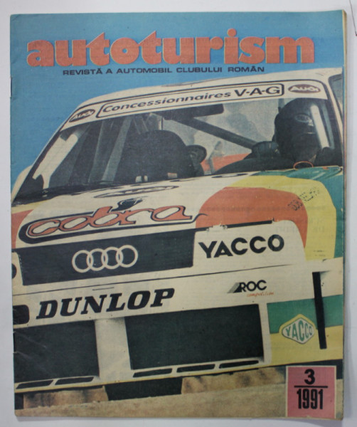 AUTOMOBILISM , REVISTA  A  AUTOMOBIL CLUBULUI ROMAN , NR. 3 , 1991