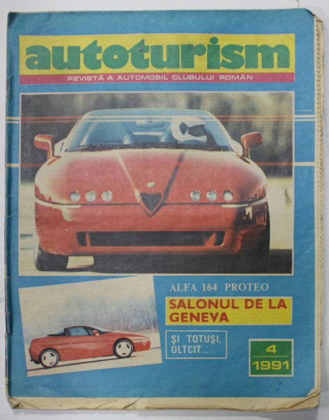 AUTOMOBILISM , REVISTA  A  AUTOMOBIL CLUBULUI ROMAN , NR. 4 , 1991