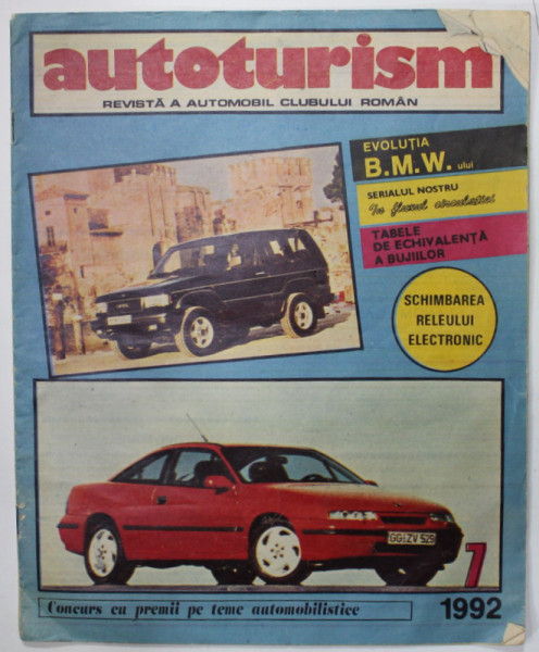 AUTOMOBILISM , REVISTA  A  AUTOMOBIL CLUBULUI ROMAN , NR. 7 , 1992