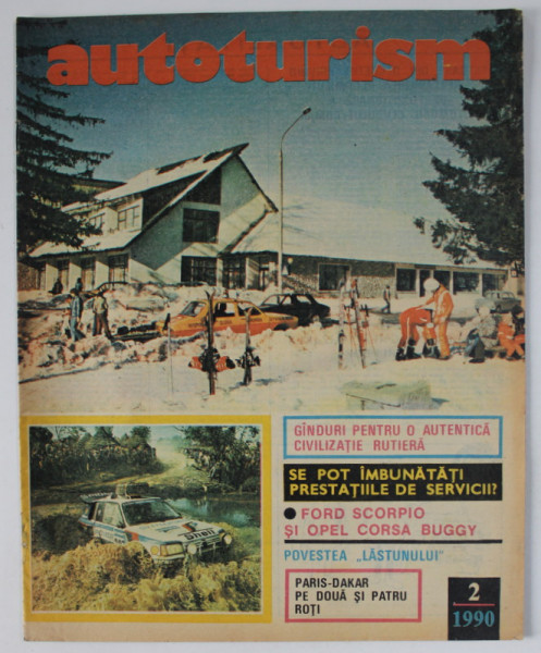 AUTOTURISM , REVISTA  A  AUTOMOBIL CLUBULUI  ROMAN , NR. 2 / 1990