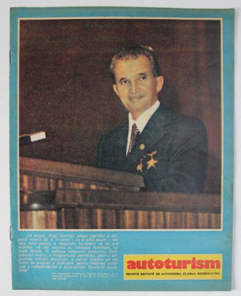 AUTOTURISM , REVISTA EDITATA DE   AUTOMOBIL CLUBUL ROMAN , NR.12 / 1984