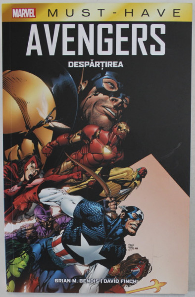 AVENGERS , DESPARTIREA de BRIAN M. BENDIS si DAVID FINCH , 2021 , BENZI DESENATE *