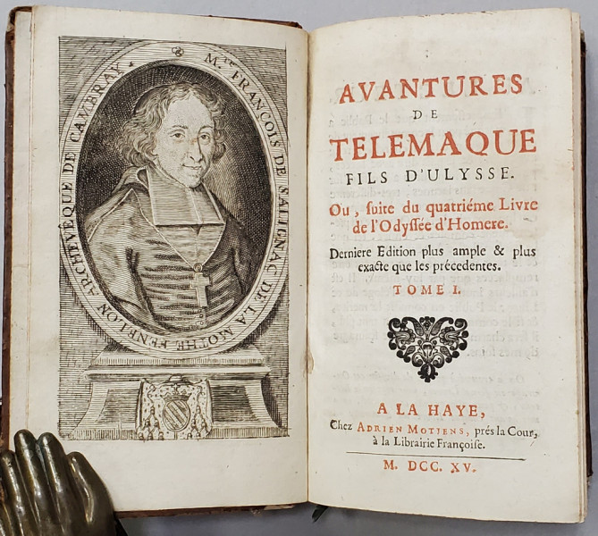AVENTURES DE TELEMAQUE FILS D'ULYSSE , TOME I  - HAGA, 1715