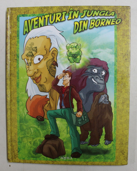 AVENTURI IN JUNGLA DIN BORNEO de IONUT SKRYPNYK , ilustratii de DAN NEGRUT , 2010 , PAGINA DE CUPRINS PREZINTA INSEMNARI CU STILOUL *