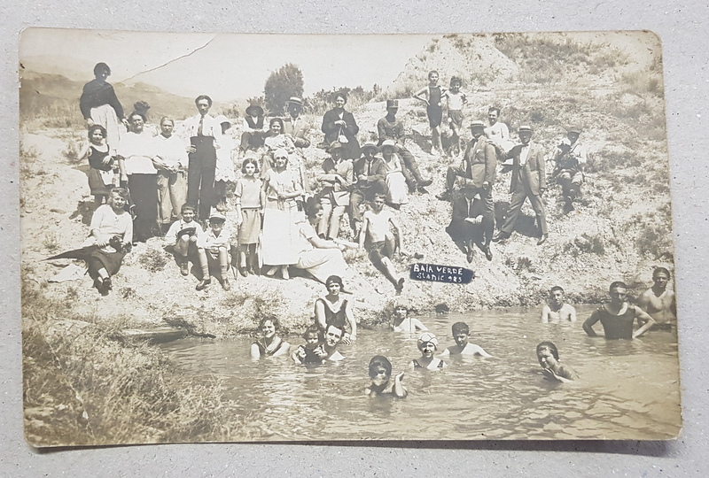 BAIA VERDE - SLANIC , FOTOGRAFIE DE GRUP , TIP CARTE POSTALA , NECIRCULATA , DATATA 1923