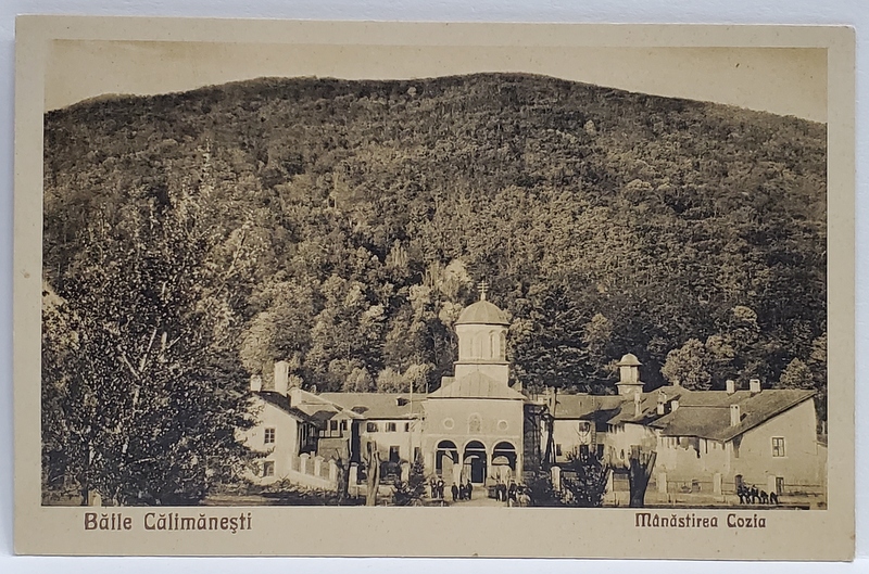 BAILE CALIMANESTI , MANASTIREA COZIA , CARTE POSTALA ILUSTRATA , INTERBELICA