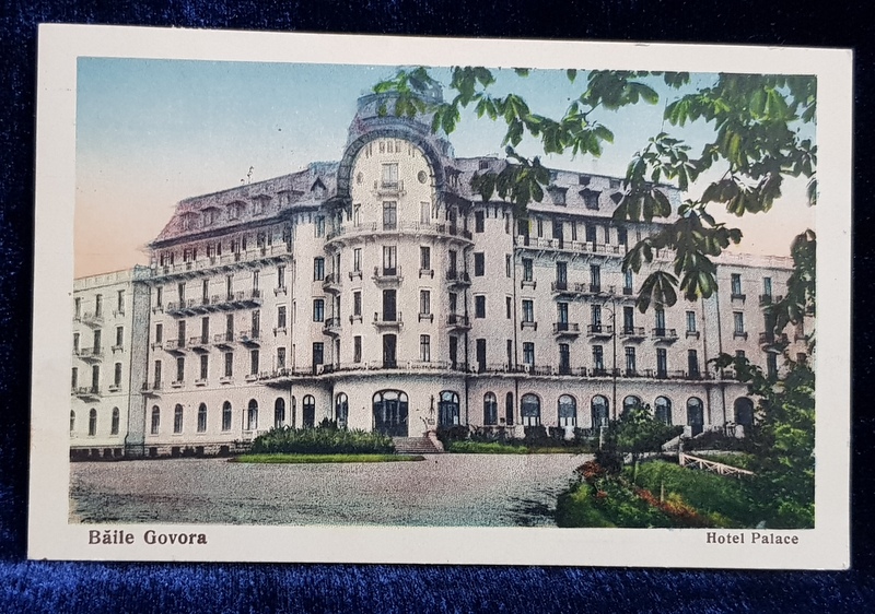 BAILE GOVORA  - HOTEL PALACE  -  CARTE POSTALA ILUSTRATA , POLICROMA , CIRCULATA , 1936