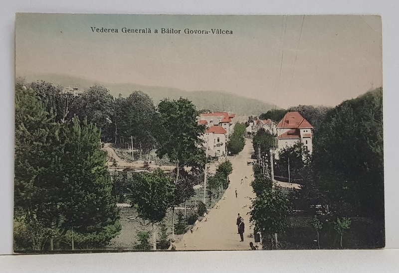 BAILE GOVORA - VALCEA - VEDERE GENERALA , CARTE POSTALA ILUSTRATA , NECIRCULATA , PERIOADA INTERBELICA